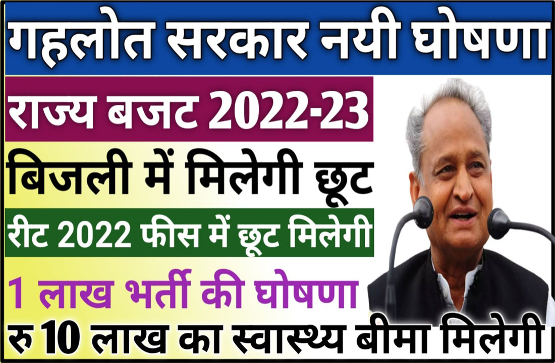 Rajasthan budget 2022-23