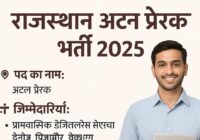 Rajasthan Atal Prerak Bharti 2025