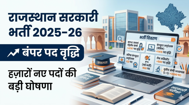 राजस्थान भर्ती अपडेट 2026-2027: हजारों नए पदों पर होगी बंपर नियुक्तियाँ