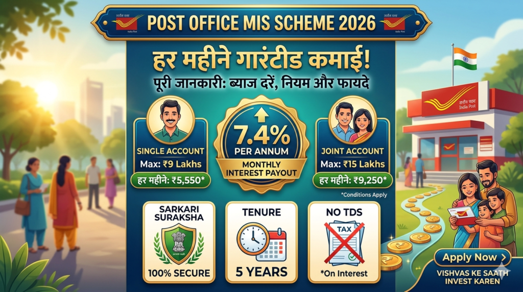 Post Office Mis Form.pdf Post Office MIS Scheme 2026: हर महीने होगी पक्की कमाई, जानें ब्याज